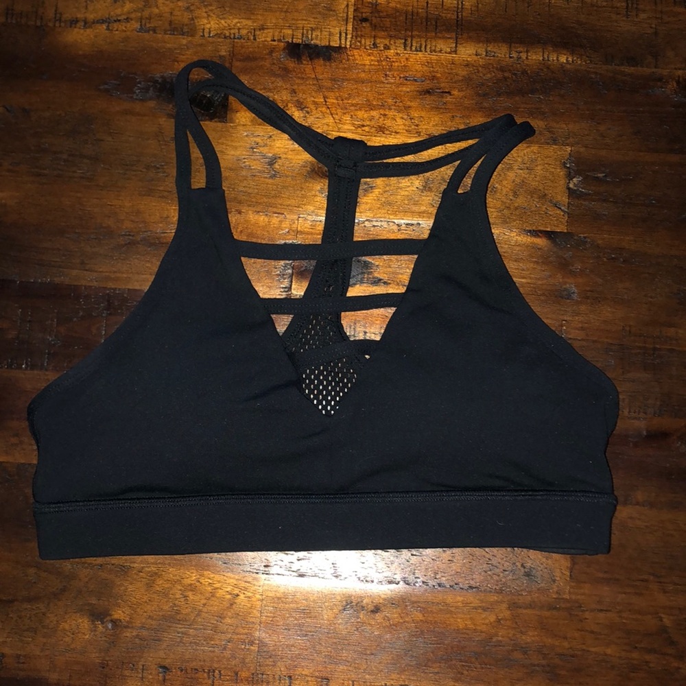 ZYIA black Grid Bra